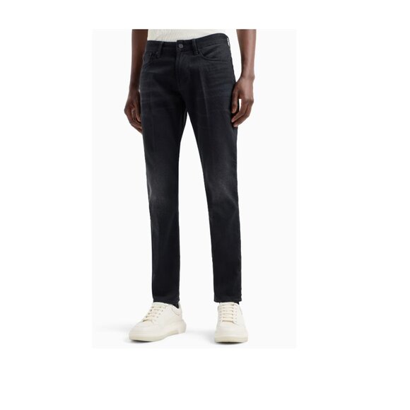 Emporio Armani Men's J06 Slim Fit Black Jeans Size 33 Style 7V1J06 1D1EZ